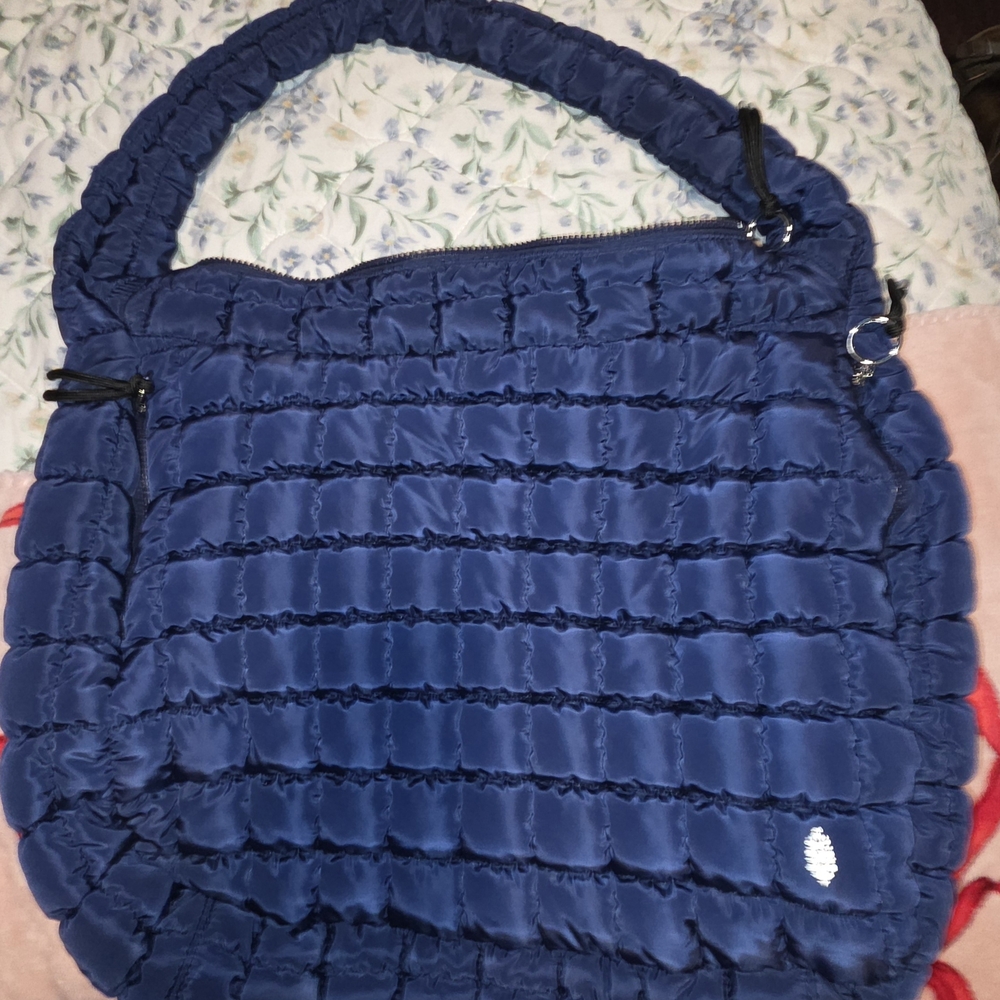 Navy Quilted Women's Bag